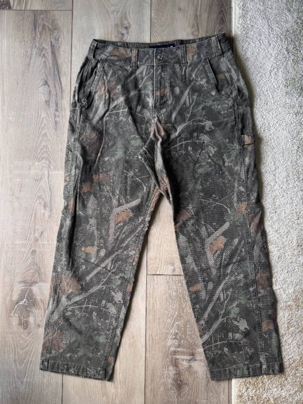 Abercrombie Athletic Loose Camo Workwear Carpenter Pants Size 29